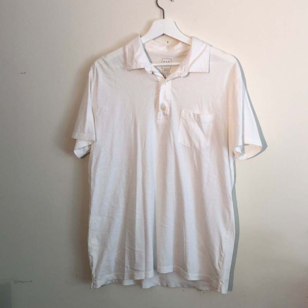 GAP white polo size large